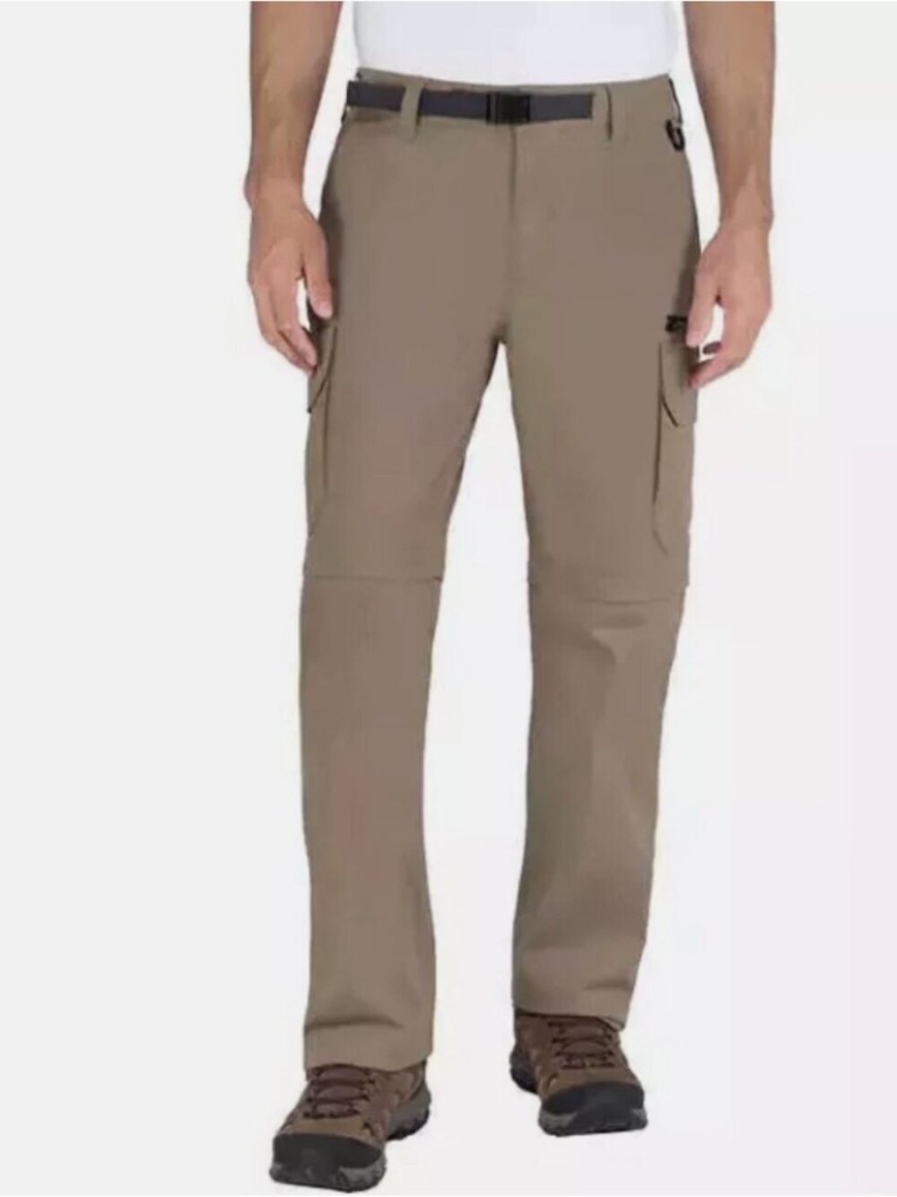 BC Clothing Men's Convertible Stretch Cargo Hiking Active Pants /Shorts XL x30